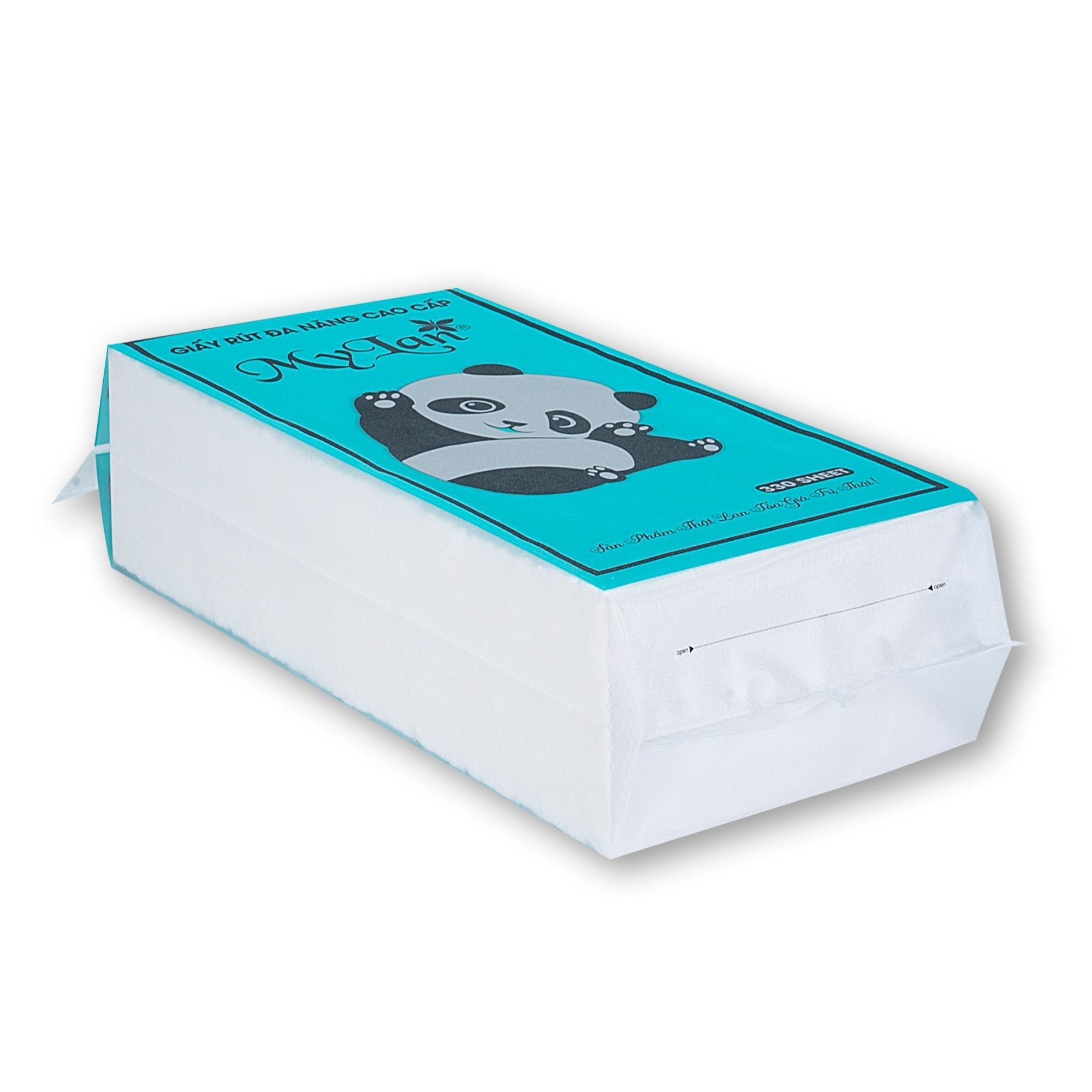 Giấy rút đáy đa năng Gấu trúc Mylan 330 tờ/xách