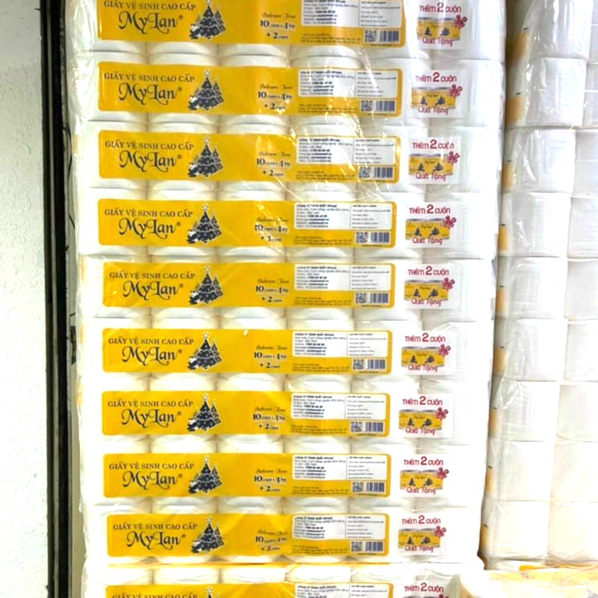 Giấy vệ sinh cao cấp Gấu thông My Lan 4 lớp