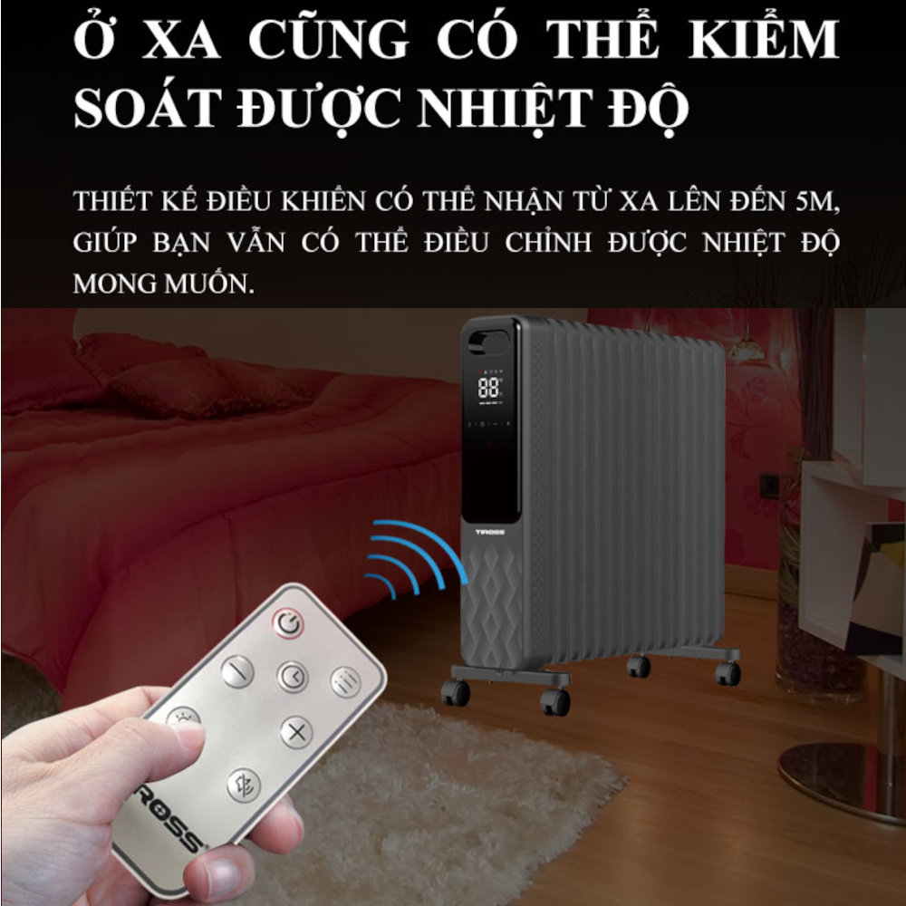 Máy sưởi dầu 15 thanh Tiross TS9222