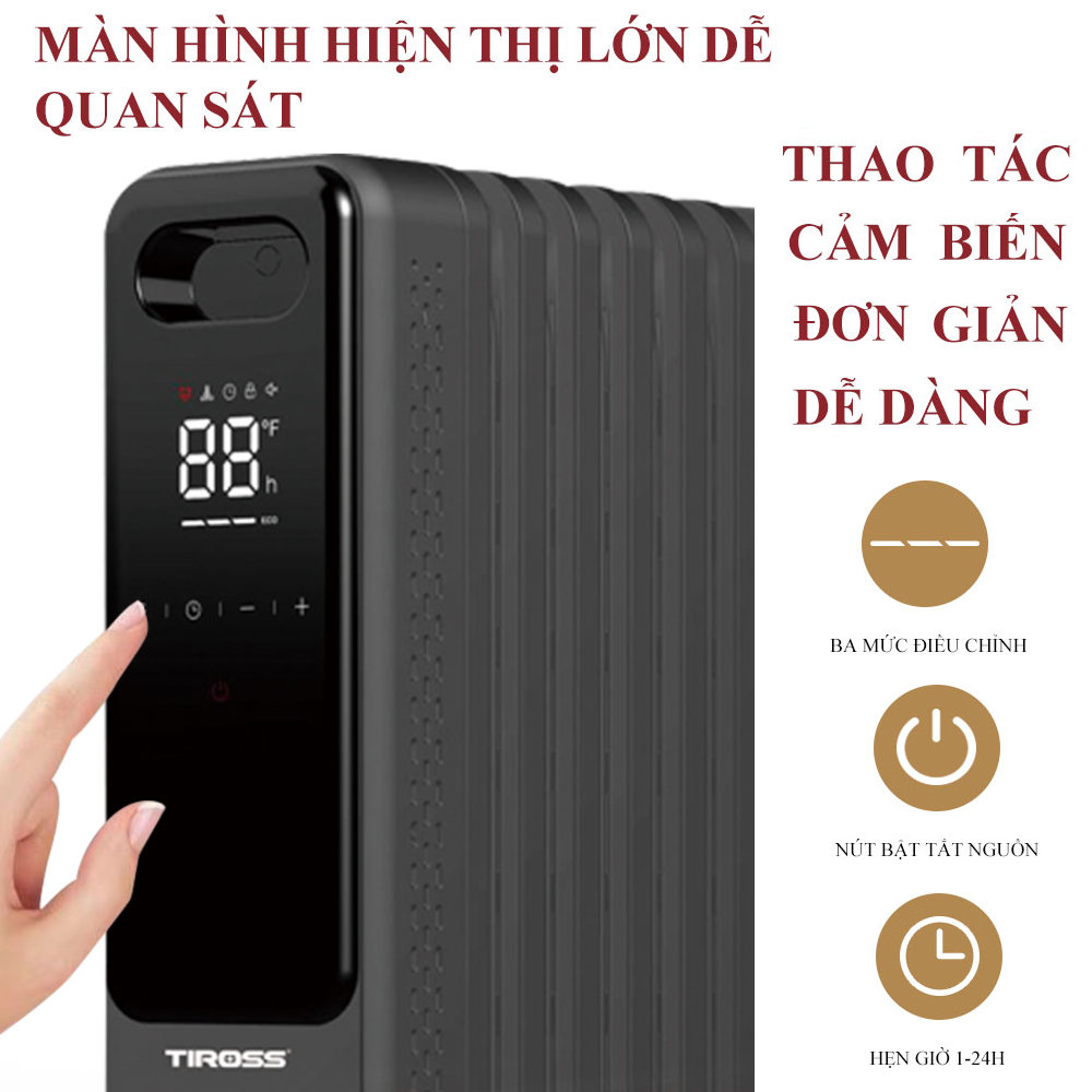 Máy sưởi dầu 15 thanh Tiross TS9222