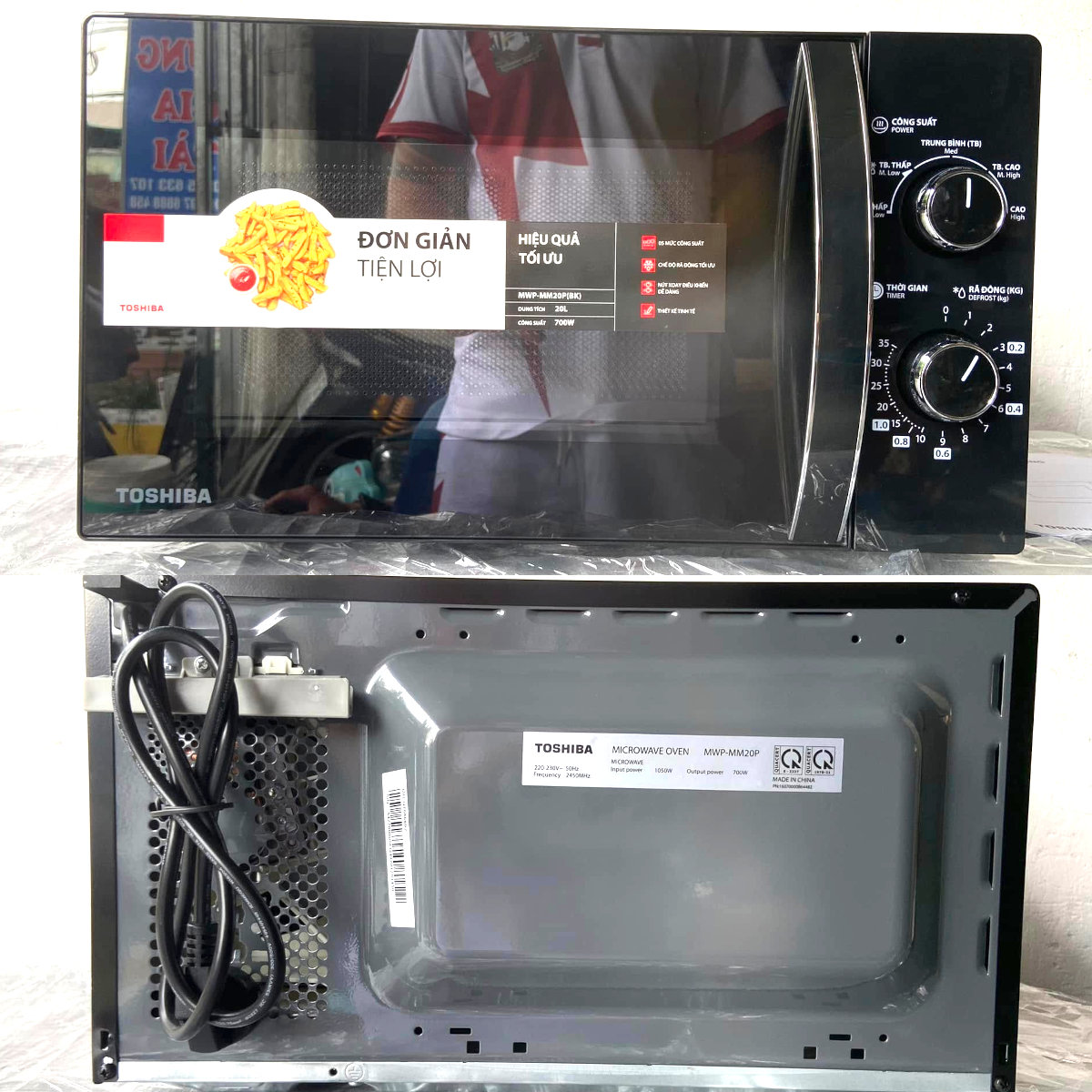 Lò vi sóng 20 lít Toshiba MW2-MM20P(BK) công suất 700W