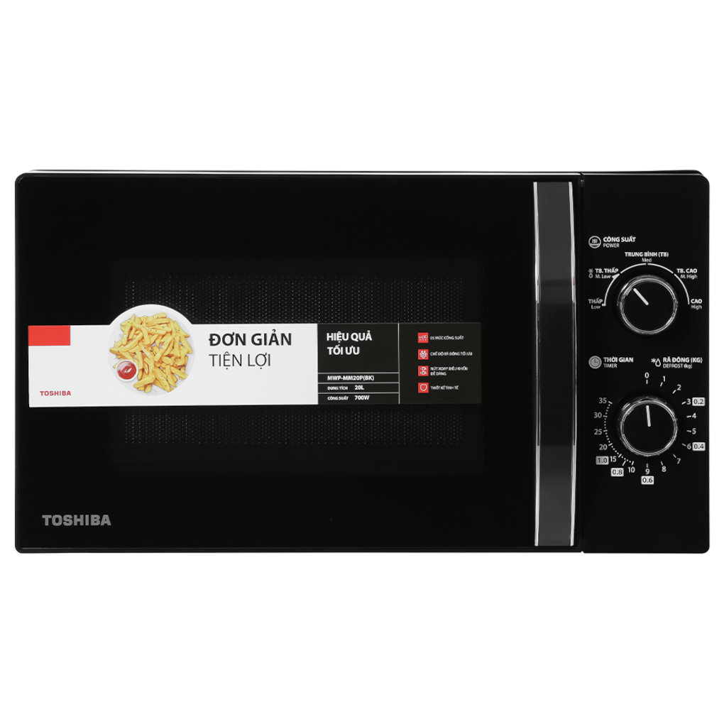 Lò vi sóng 20 lít Toshiba MW2-MM20P(BK) công suất 700W