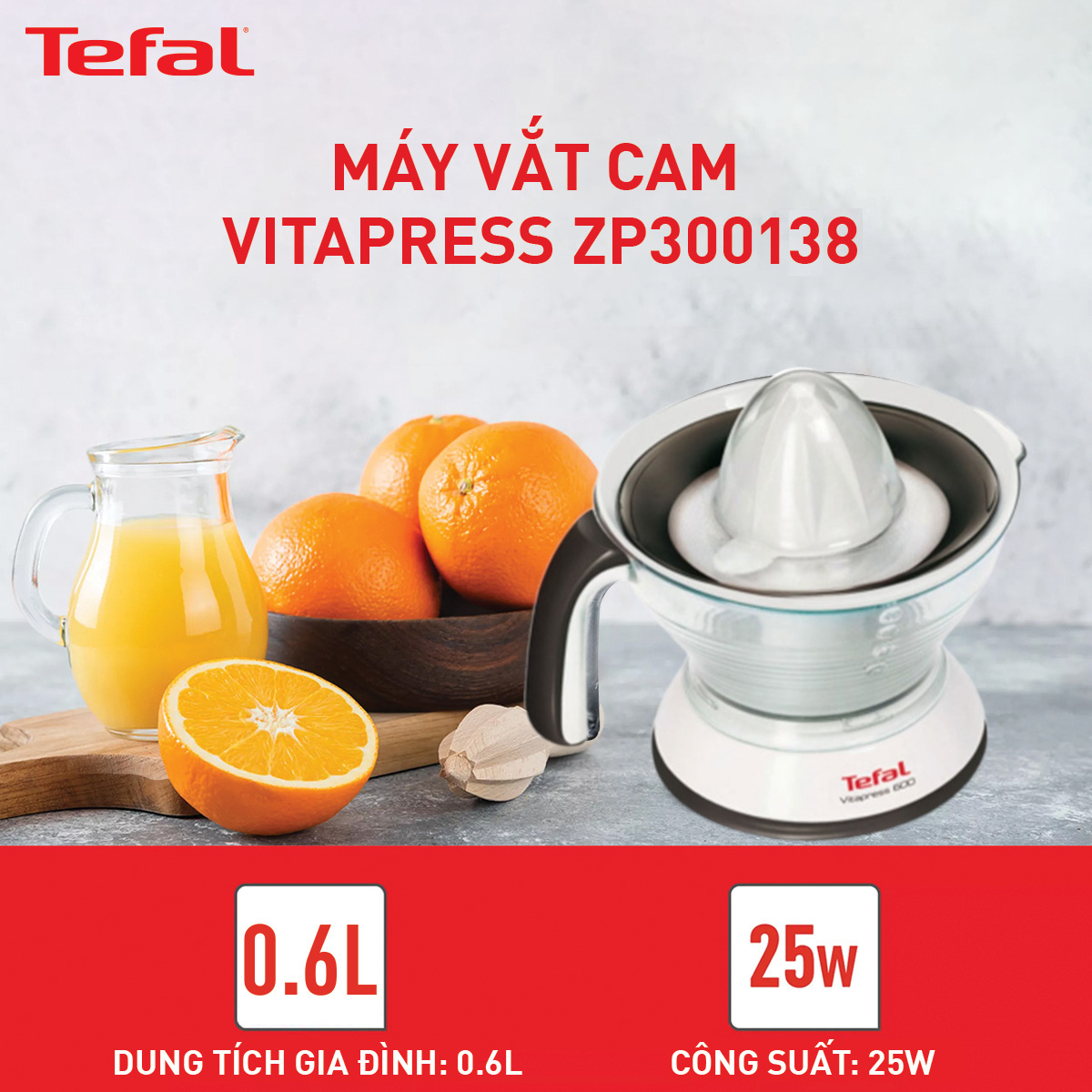 Máy vắt cam Tefal Vitapress ZP300138