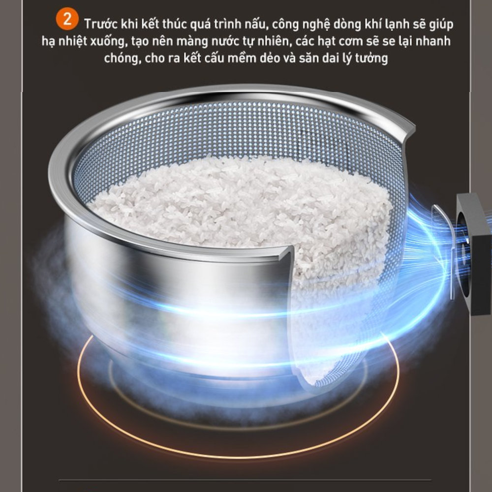 Nồi cơm điện từ cao tần chống dính tự nhiên 1.5L Joyoung JNRC-401