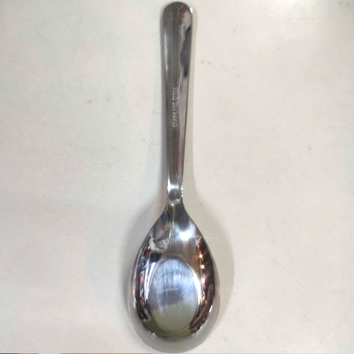 Thìa phở Stanless Steel D001 dài 18cmx4,5cm đáy phẳng