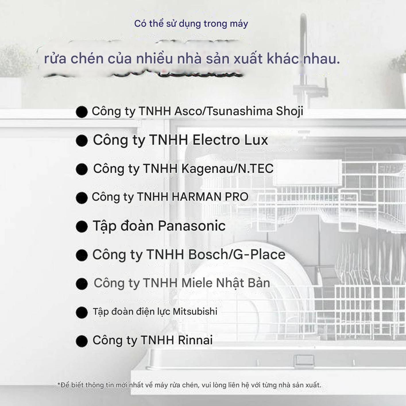 Viên rửa bát Finish Power Cube nhập khẩu Nhật Bản - Túi 100 Viên