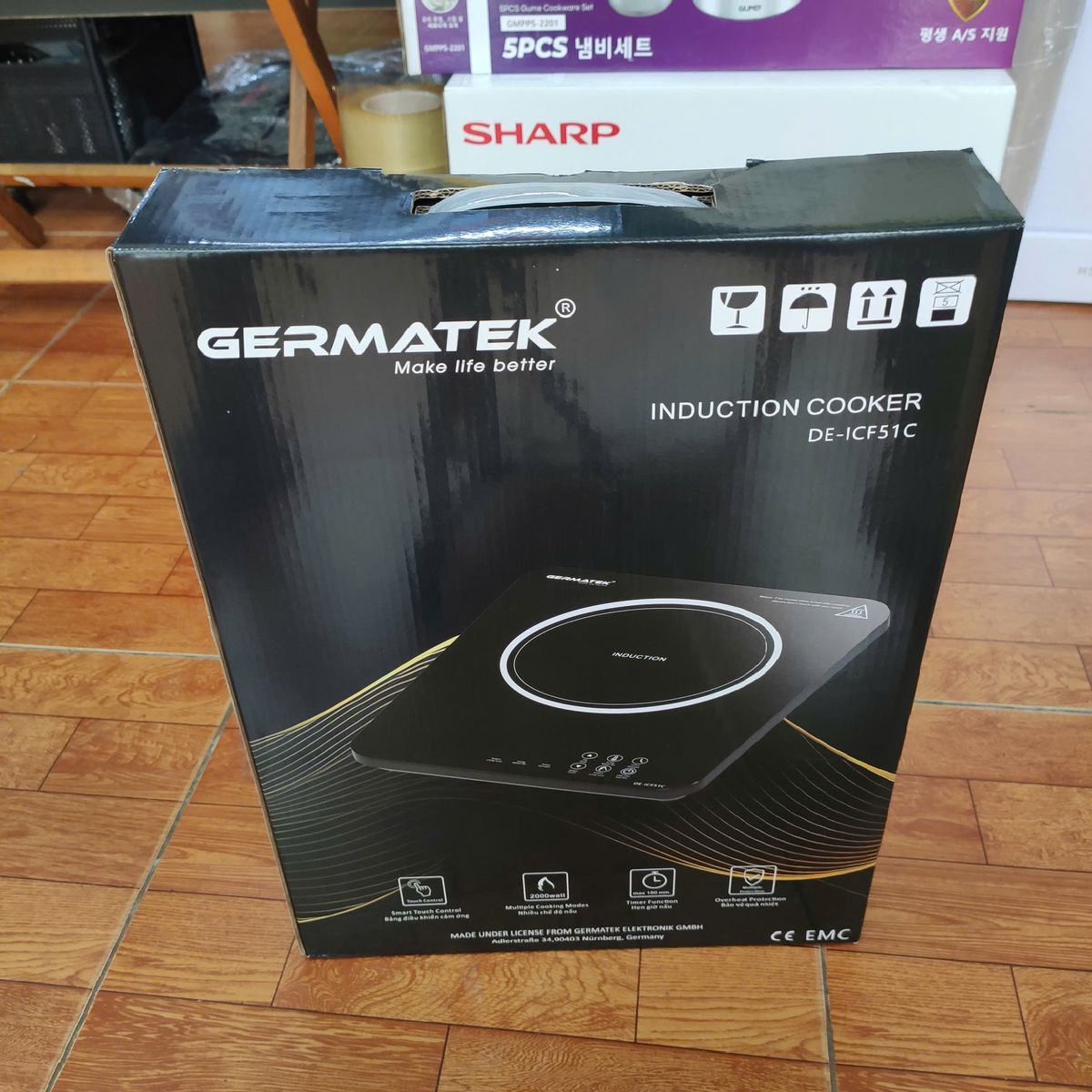 Bếp điện từ đơn Germatek DE-ICF51C công suất 2000W chuẩn Đức