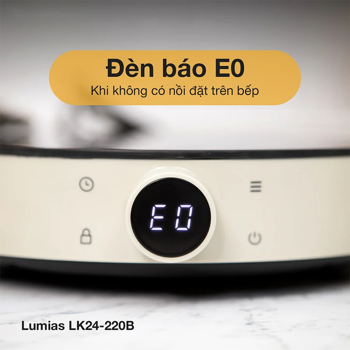 Bếp từ đơn Lumias LK24-220B công suất 200W chuẩn Hàn Quốc
