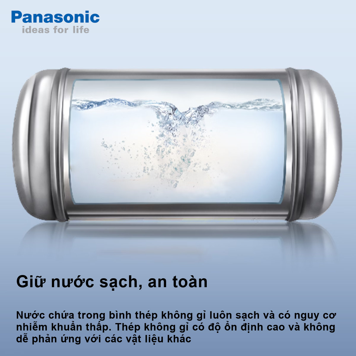 Máy nước nóng gián tiếp Panasonic 20L DH-20HBMVW 2500W