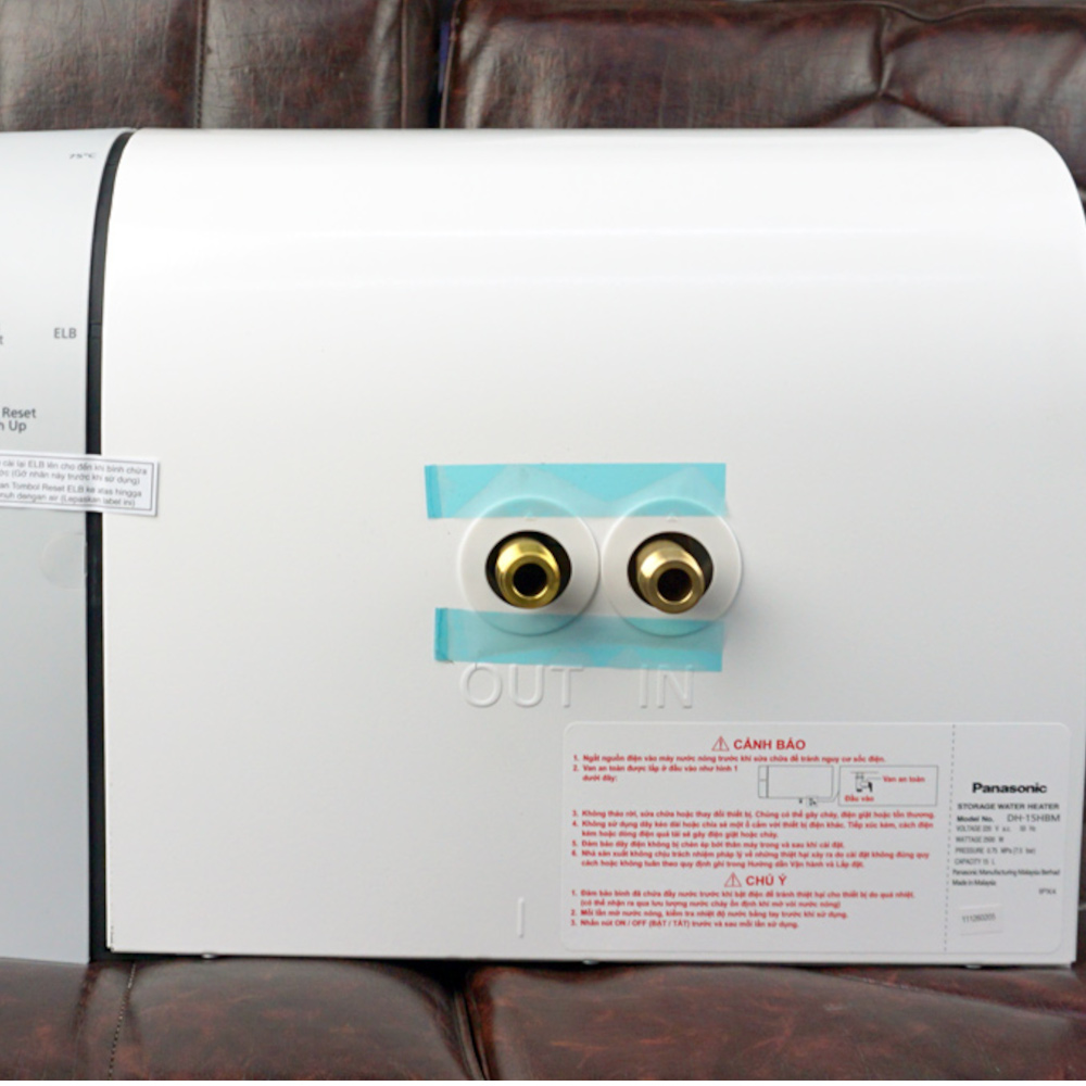 Bình nóng lạnh 15L Panasonic DH-15HBM 2500W, sản xuất Malaysia