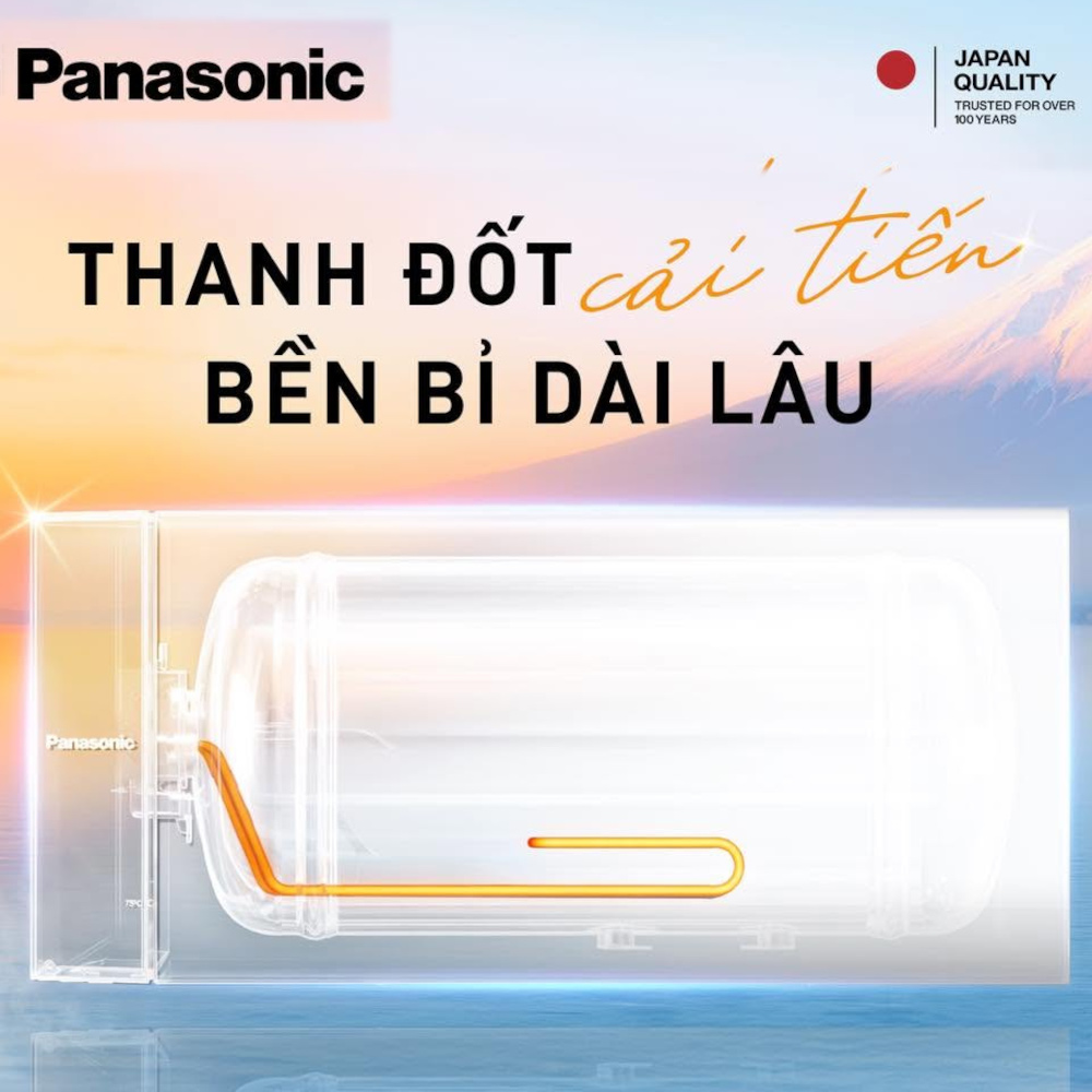 Bình nóng lạnh 15L Panasonic DH-15HBM 2500W, sản xuất Malaysia