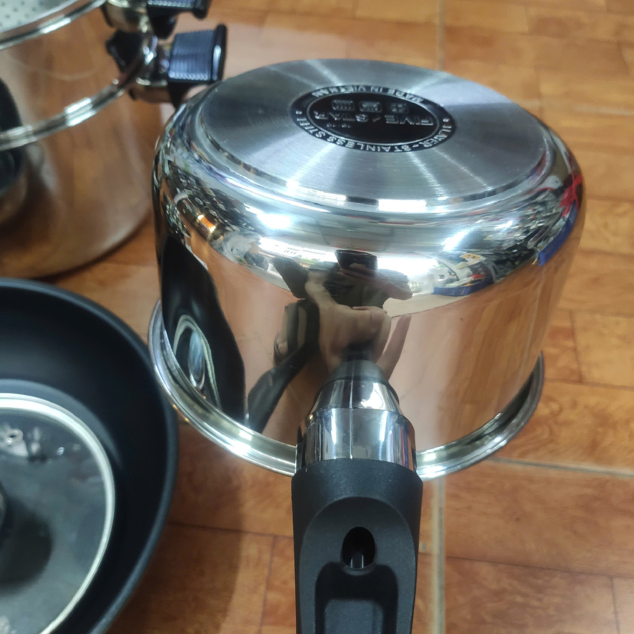 Bộ nồi xửng, quánh Inox 304 Fivestar FS08CGSW