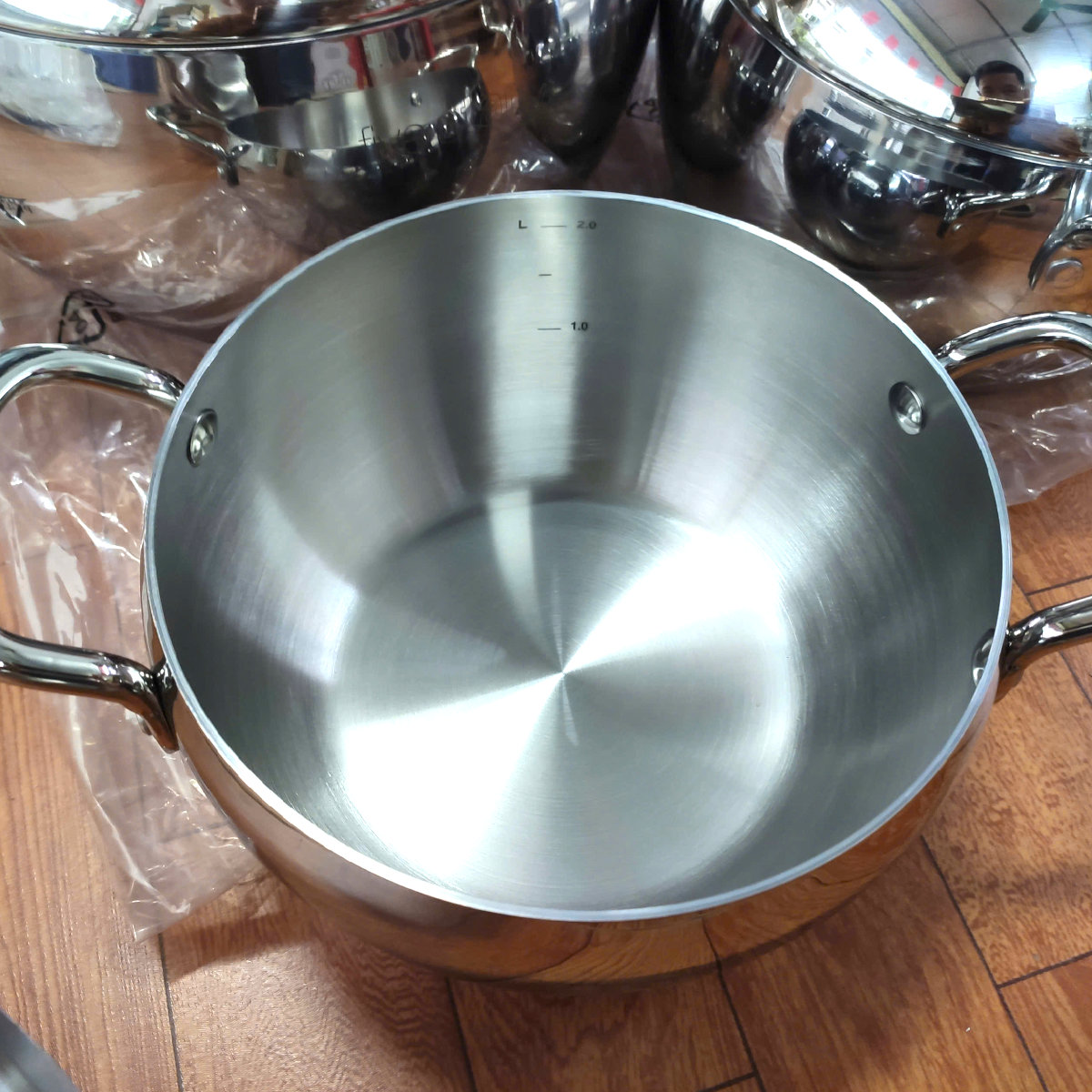 Bộ 3 nồi Inox 304 đúc liền 3 lớp hình táo Fivestar Plus FPB3006