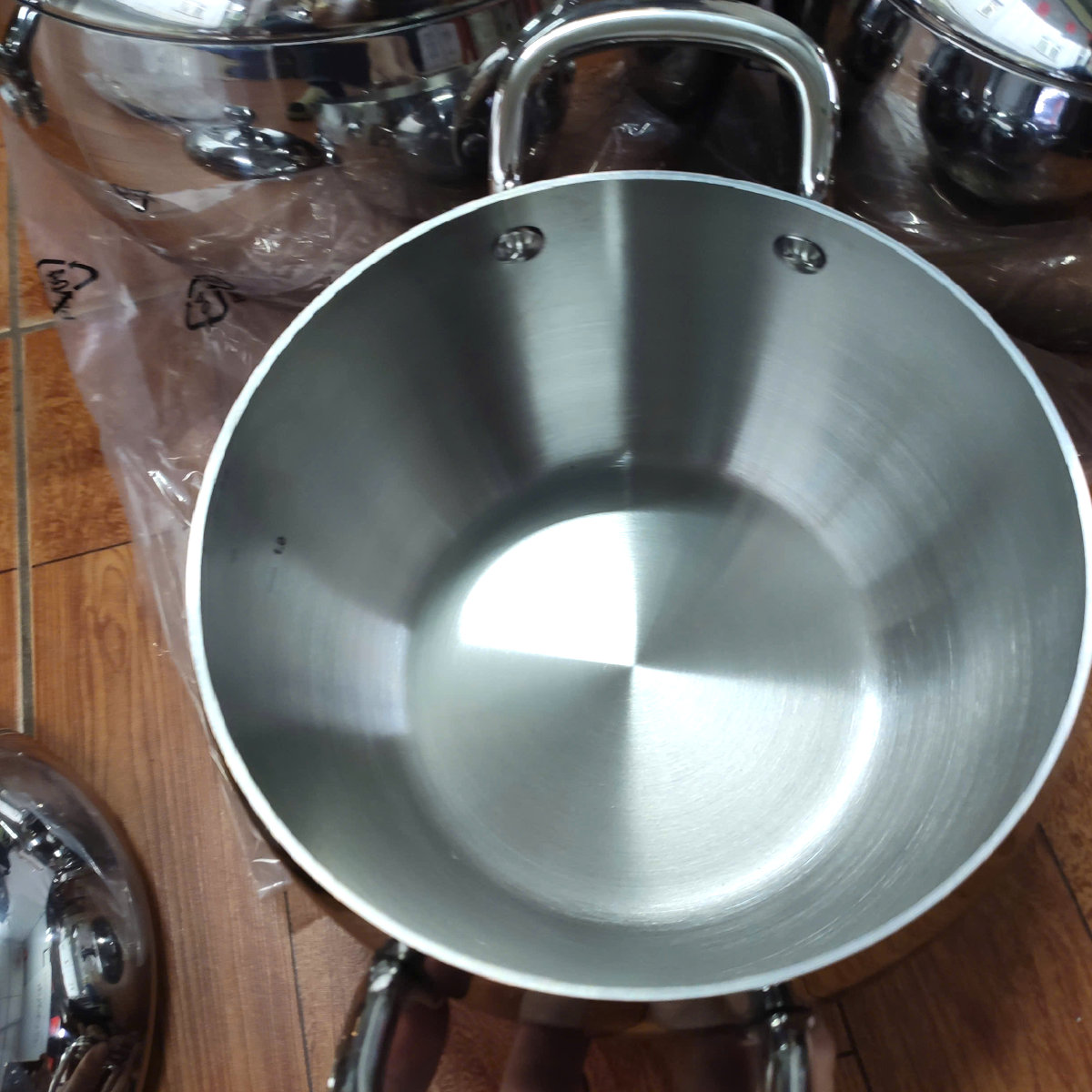 Bộ 3 nồi Inox 304 đúc liền 3 lớp hình táo Fivestar Plus FPB3006