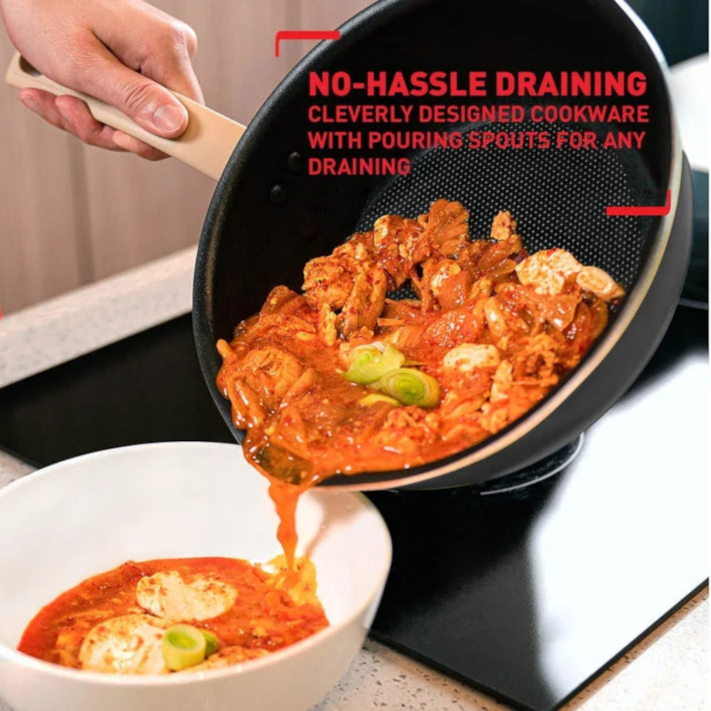 Chảo chống dính 24cm Tefal One Pick Pot Pan G1668795 đáy từ có nắp