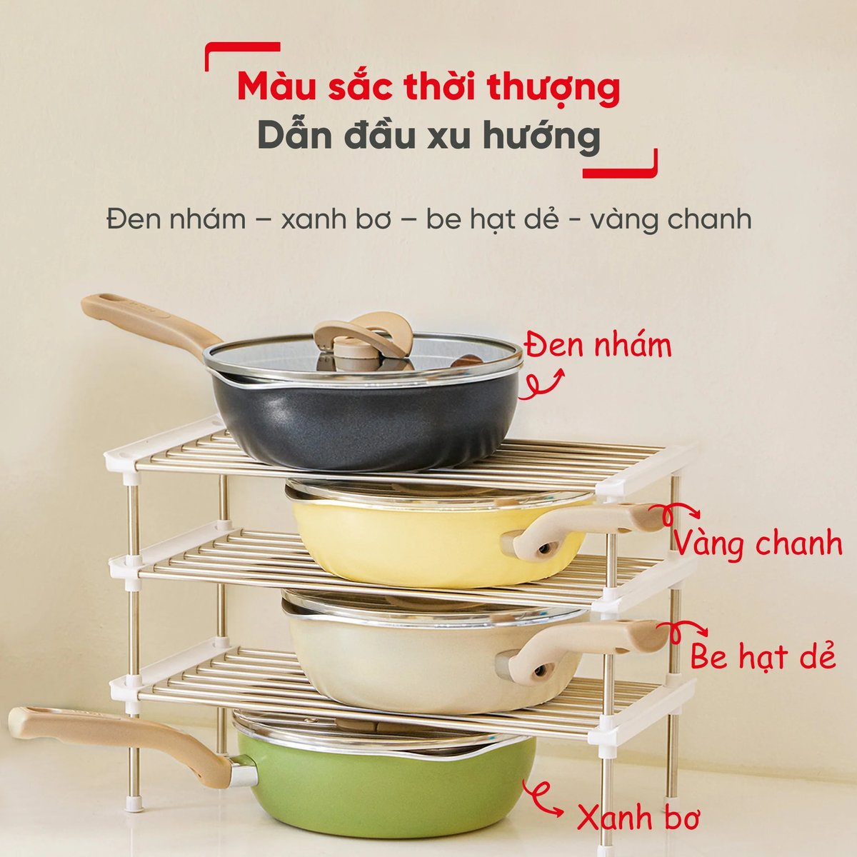 Chảo chống dính 24cm Tefal One Pick Pot Pan G1668795 đáy từ có nắp