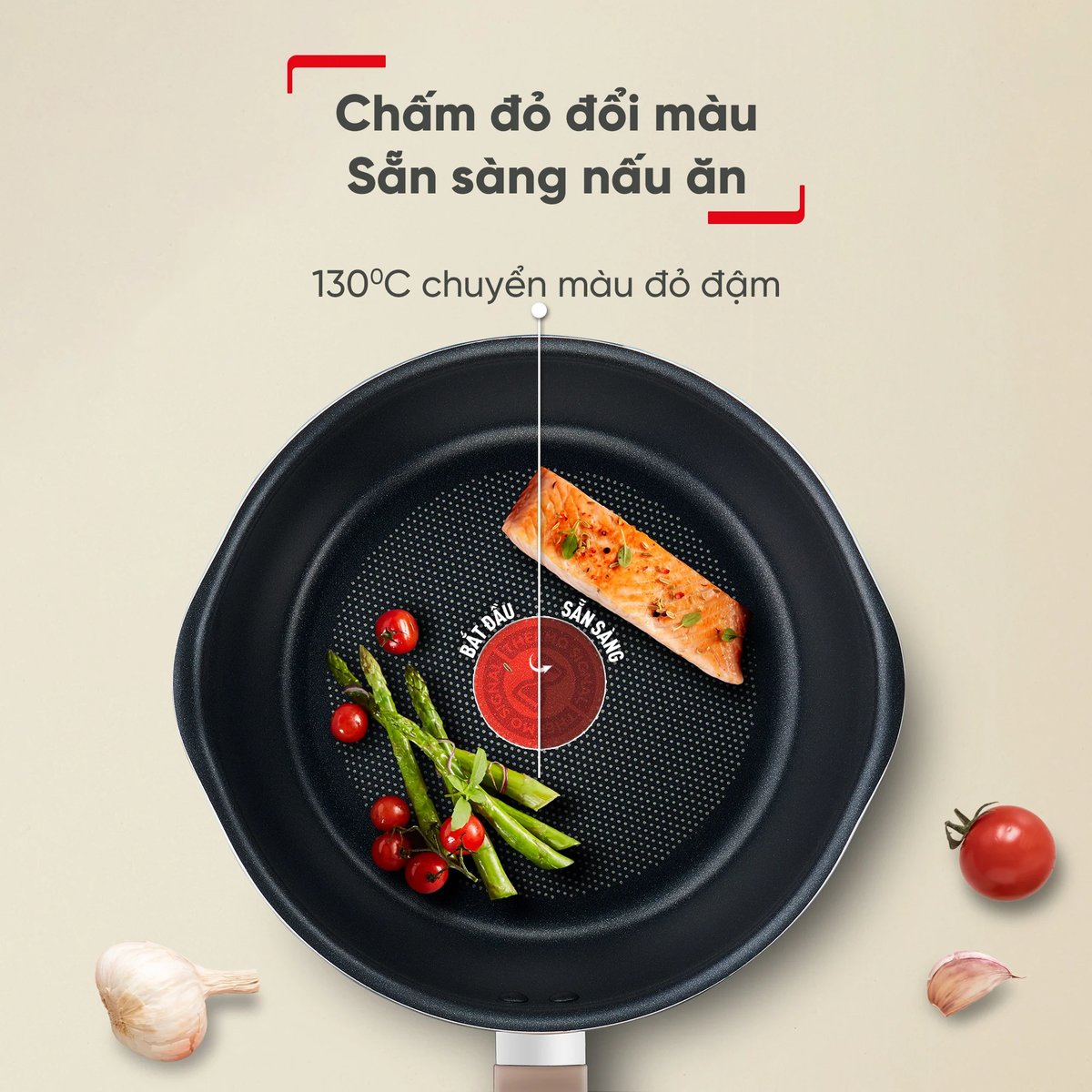 Chảo chống dính 24cm Tefal One Pick Pot Pan G1668795 đáy từ có nắp