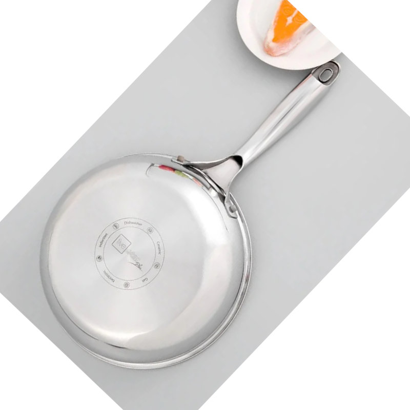 Chảo inox 304 đúc liền khối 3 lớp Fivestar Plus FPC24008