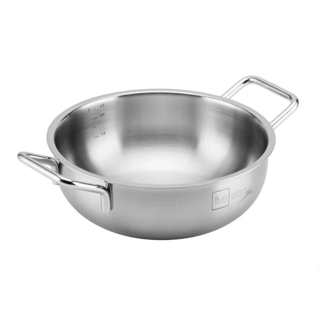 Chảo lẩu Inox 304 đúc liền khối Fivestar Plus 32cm FPCL32001