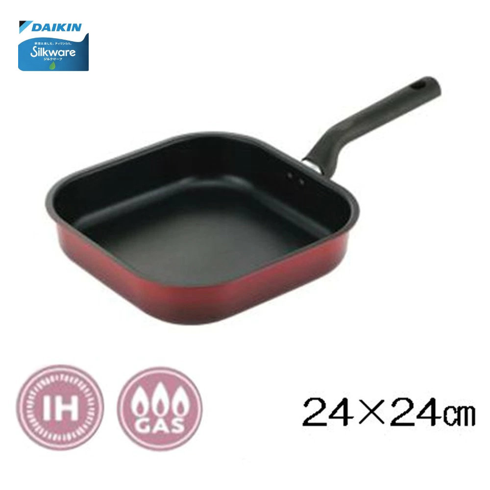 Chảo vuông chống dính Daikin cao cấp Kakusee 24cm đáy từ
