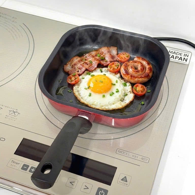 Chảo vuông chống dính Daikin cao cấp Kakusee 24cm đáy từ