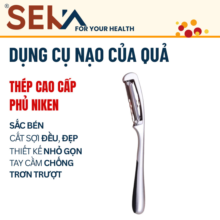 Dụng cụ nạo vỏ củ quả SEKA SK66 phủ Niken