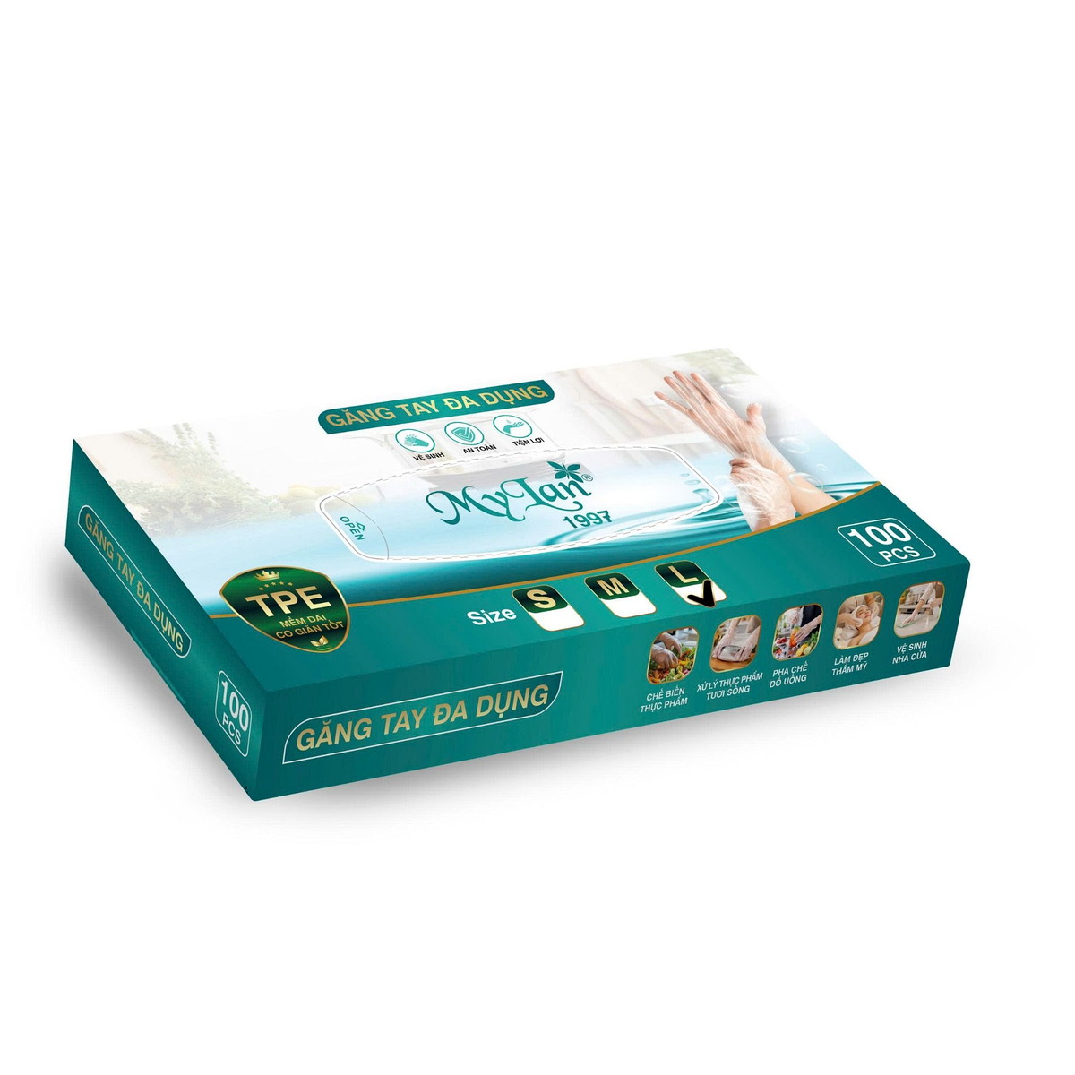 Găng tay đa dụng Mylan-Size L