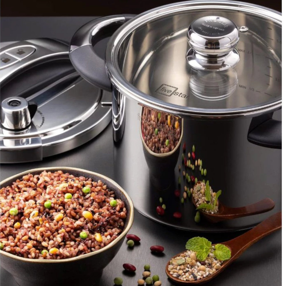 Nồi áp suất 6L Inox 304 NutriPro Cooker Fivestar Plus