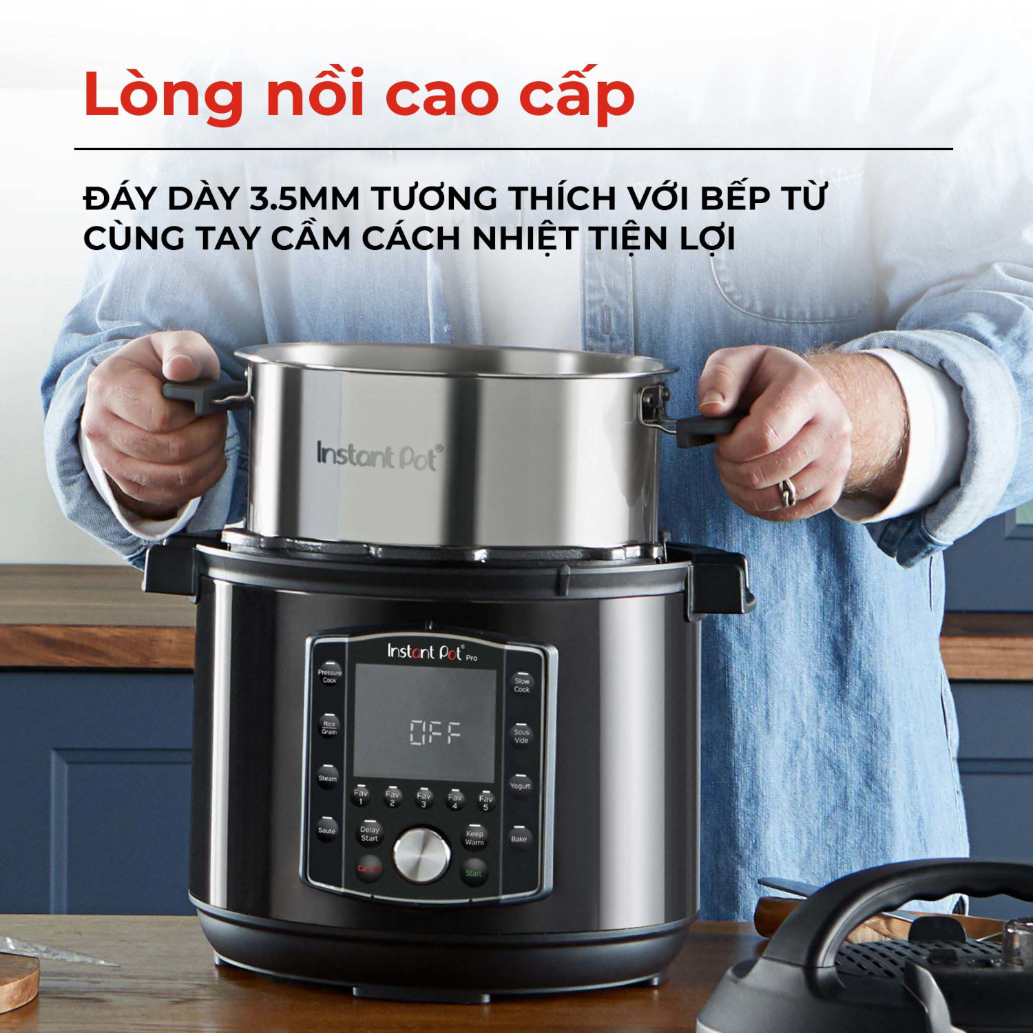 Nồi áp suất điện đa năng Instant Pot Pro™ 10-in-1 dung tích 5.7L