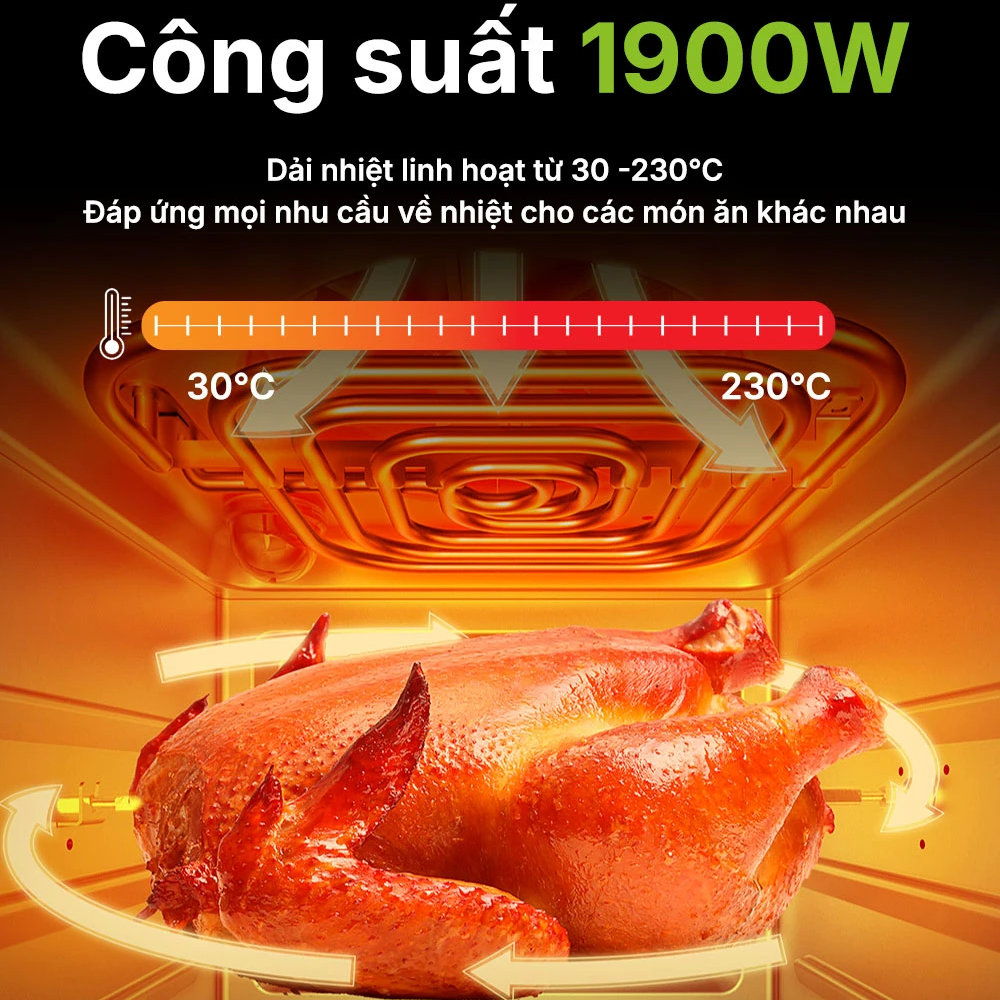 Nồi chiên hấp hơi nước Habibullet Vitasteam FHB18 PLUS dung tích 18L