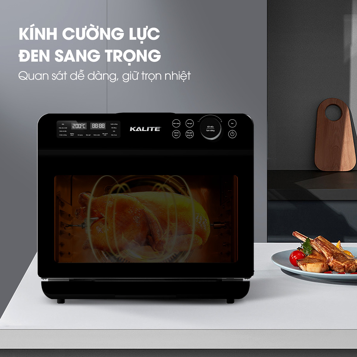 Nồi chiên không dầu hấp hơi nước 20L Kalite Fusion Pro