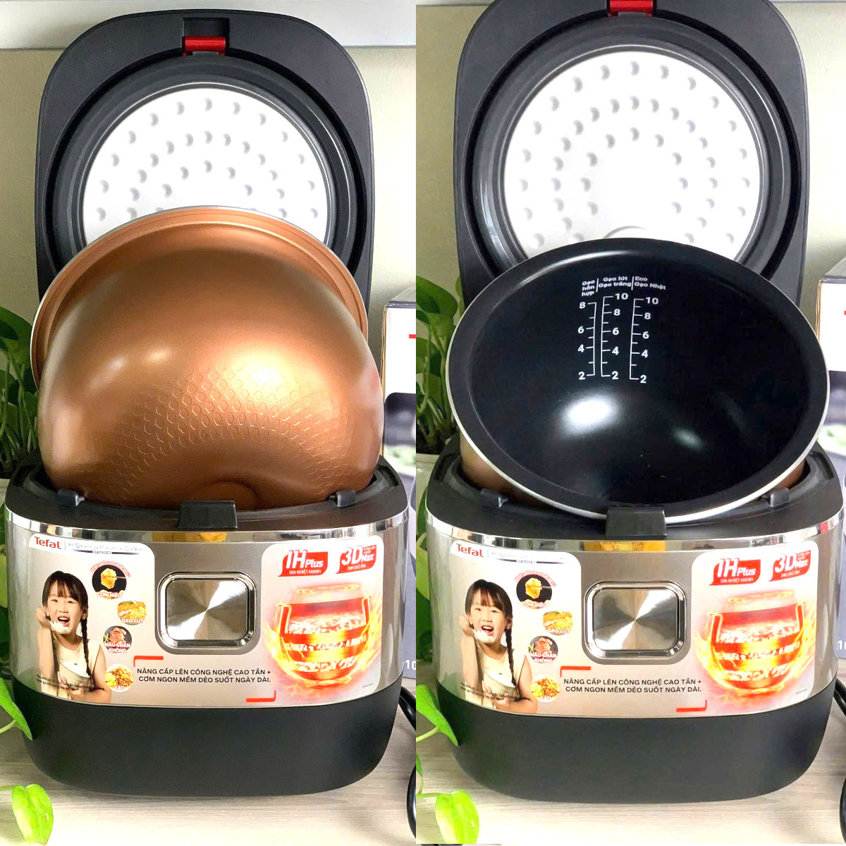 Nồi cơm điện cao tần 1.8L Tefal Rice Master 3D Max RK819868