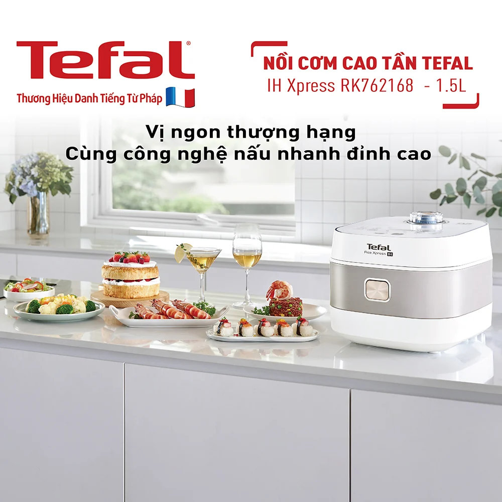 Nồi cơm điện tử cao tần Tefal RK762168