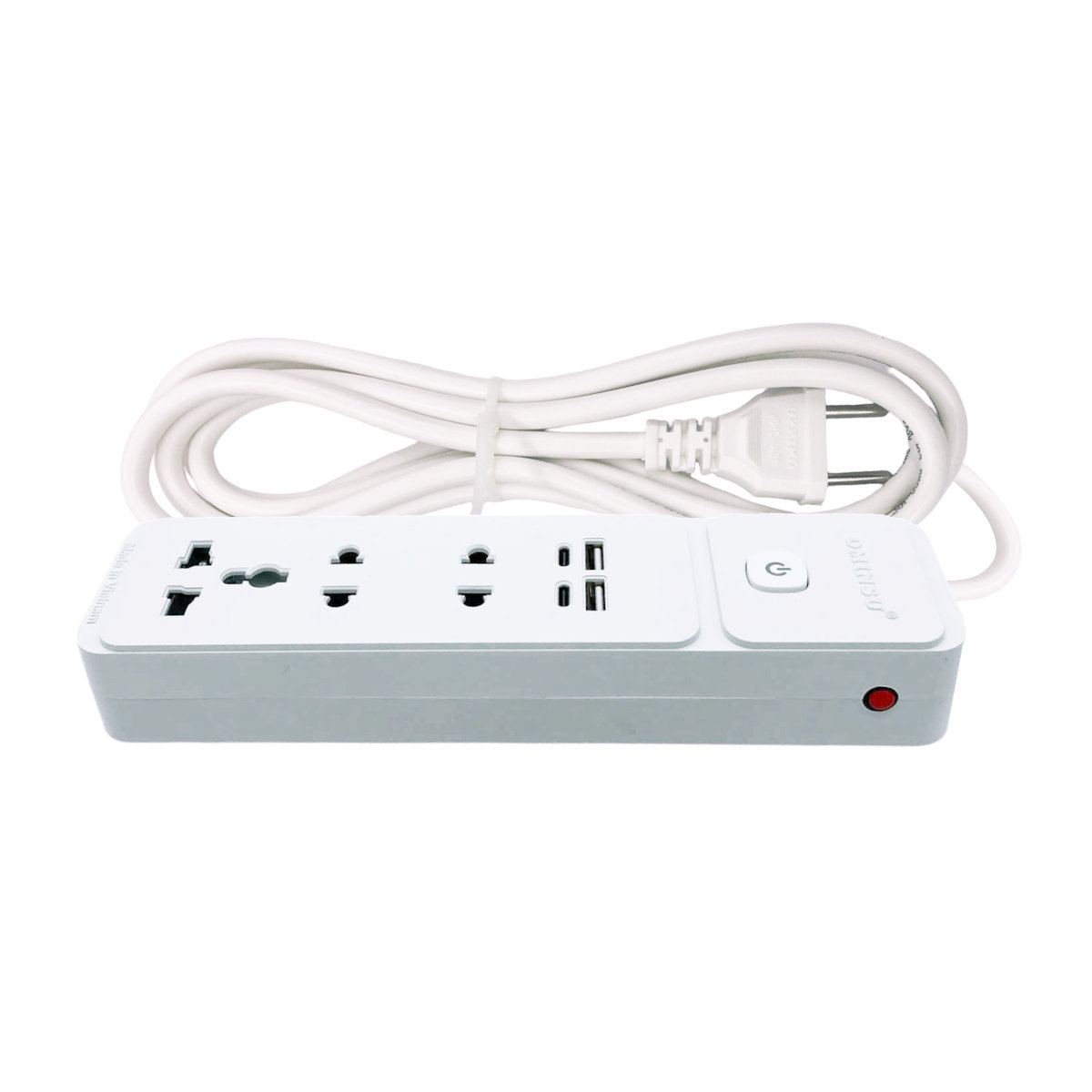 Ổ cắm điện đa năng 4 USB PD 20W sạc nhanh Ominsu 2500W OS02
