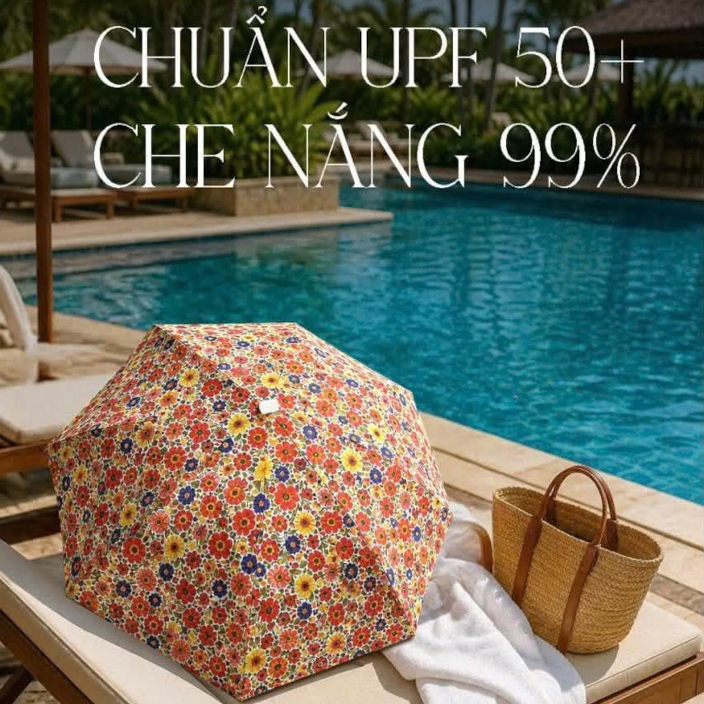 Ô hoa mini khung nhôm đạt chuẩn UPF50+ TEWA 80072 siêu nhẹ xinh