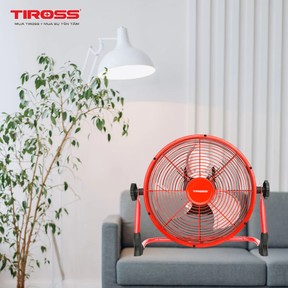 Quạt tích điện Tiross TS9178 cánh 12 inch
