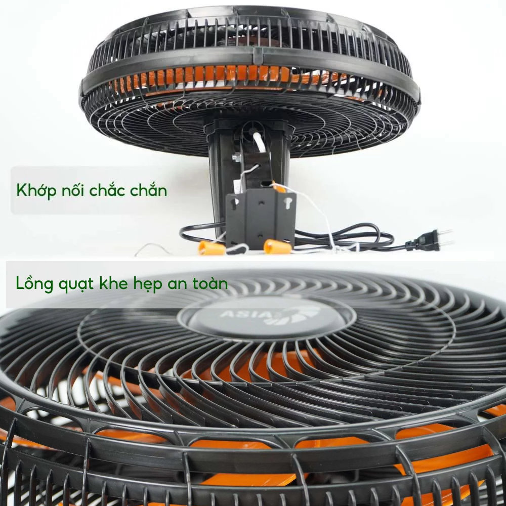 Quạt treo tường ASIAvina Turbo Plus 90W VY637892 cánh 40cm