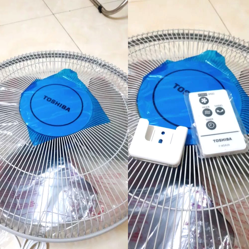 Quạt treo tường Toshiba F-WSA20(H)VN 3 cánh 3 tốc độ gió kèm khiển từ xa