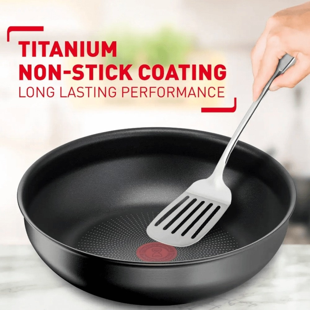 Bộ 2 chảo chống dính Titanium 24/26cm Tefal Ingenio Daily Chef L7619022 cán rời