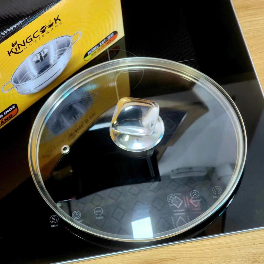 Xửng hấp Inox đa năng KingCook 3 tầng 20-22-24cm kèm vung kính