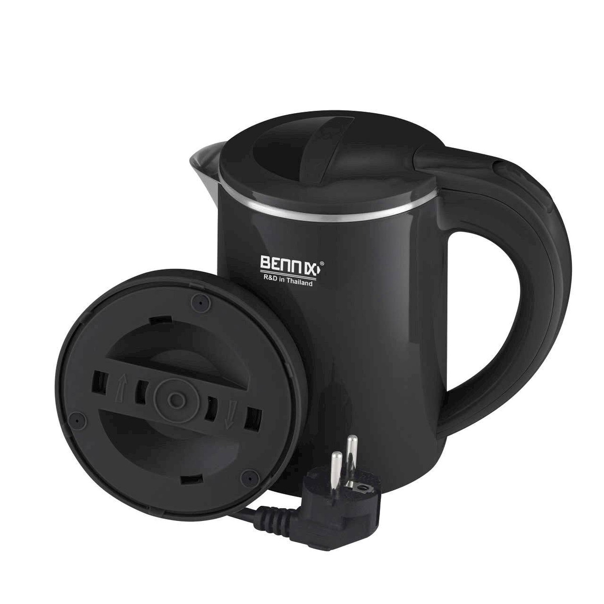 Ấm siêu tốc Inox 304 min 0.6L Bennix BN-006EK 650W