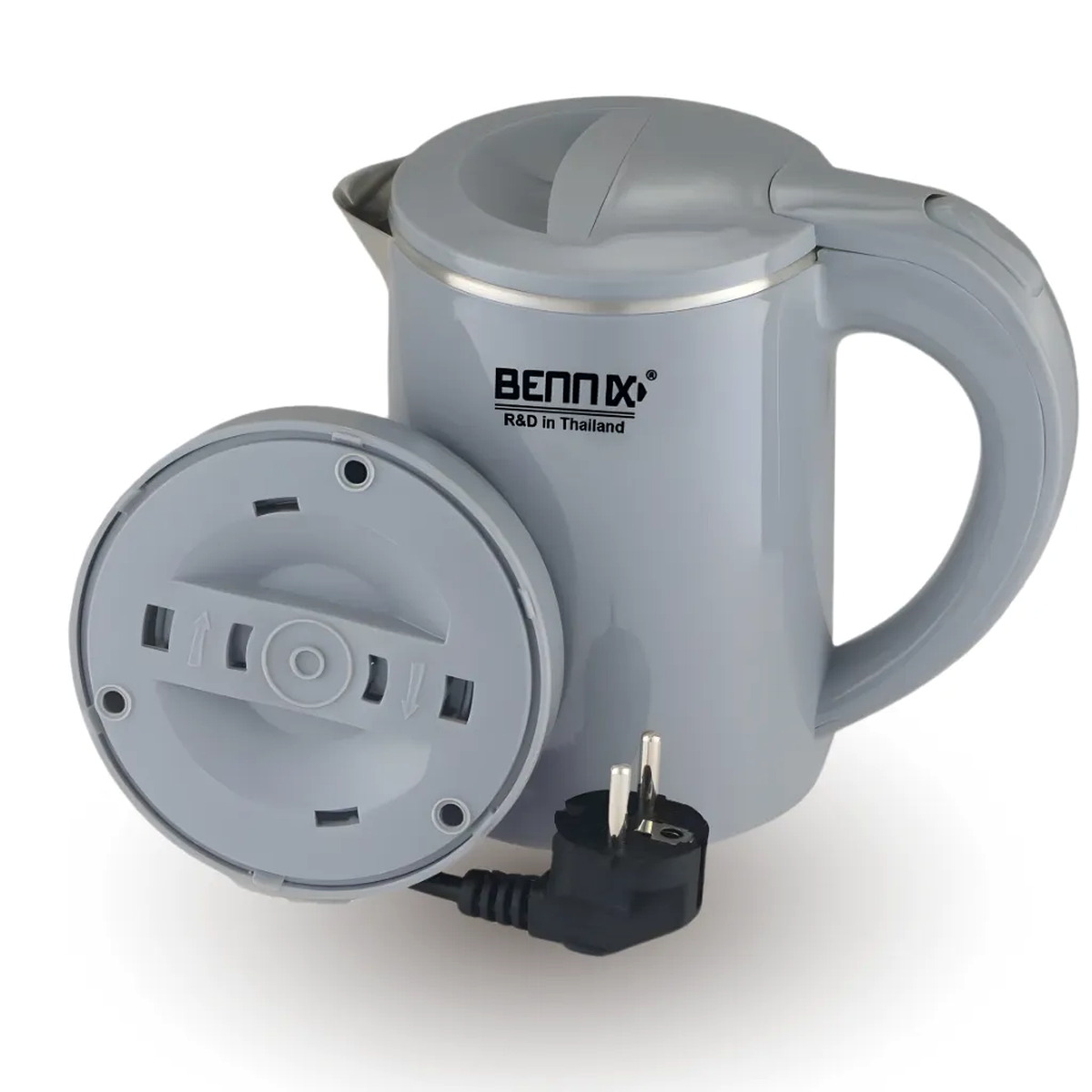 Ấm siêu tốc Inox 304 min 0.6L Bennix BN-006EK 650W