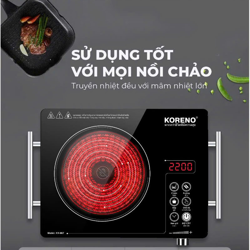 Bếp hồng ngoại Koreno Thái Lan KN-867