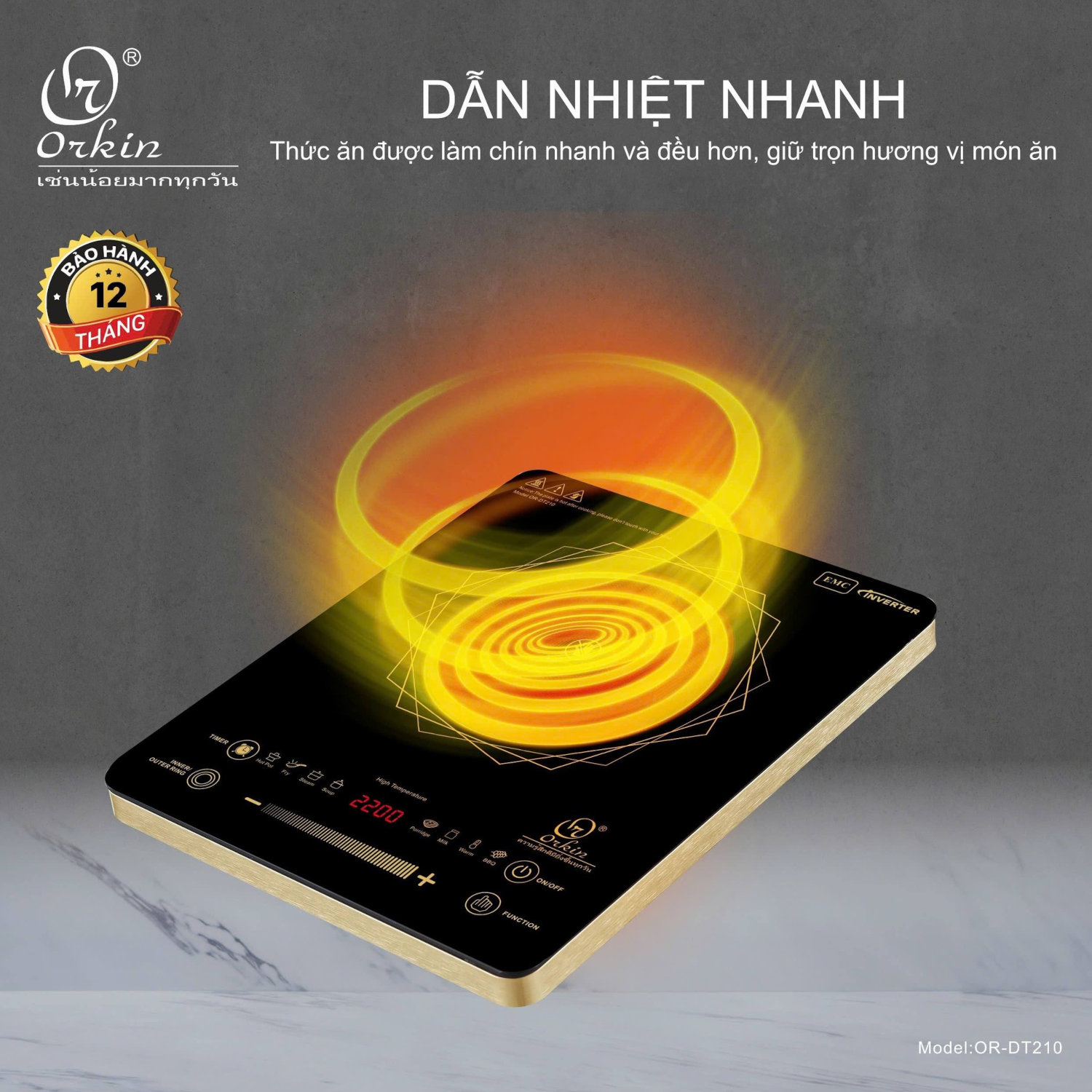 Bếp hồng ngoại Orkin Thái Lan OR-DT210