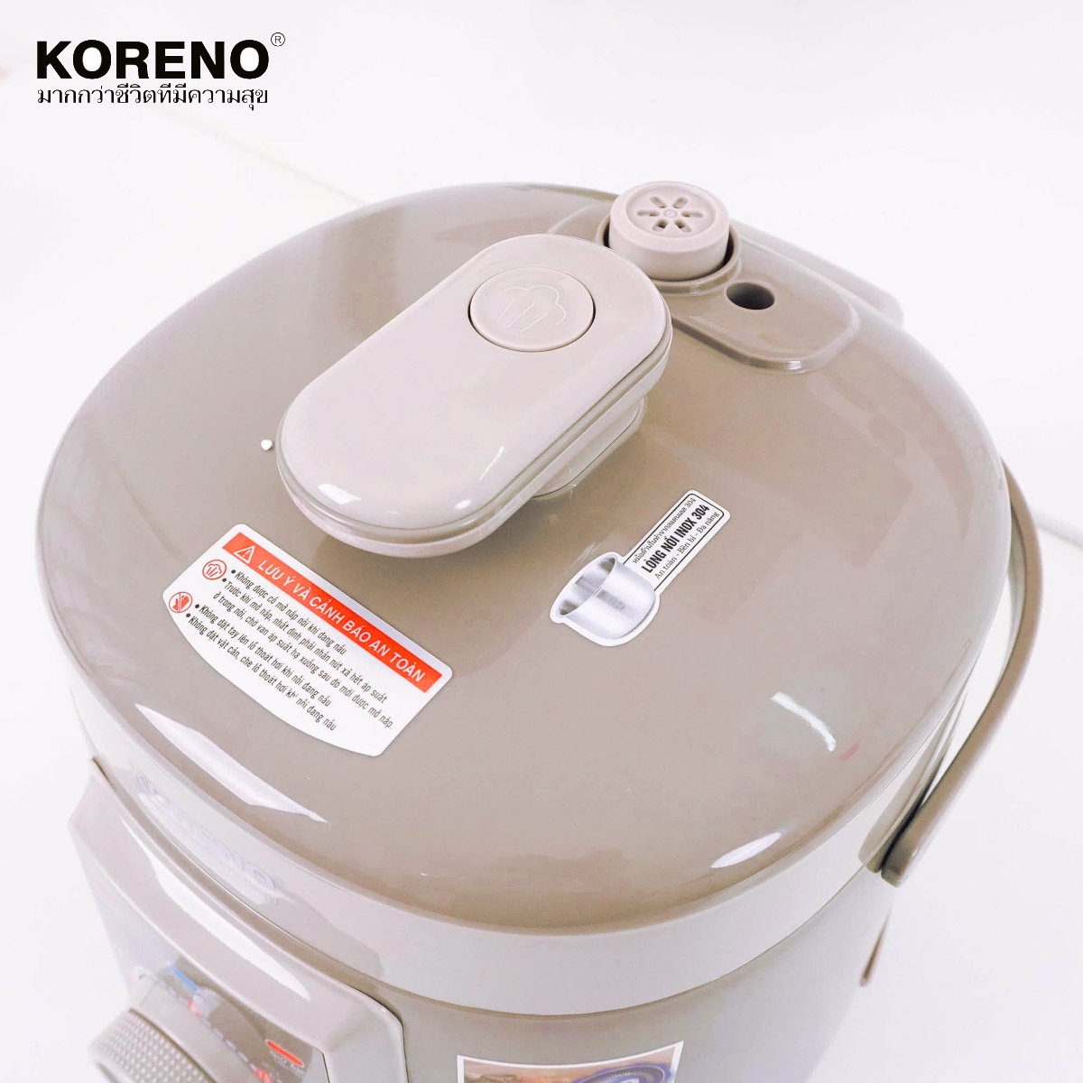 Nồi áp suất điện ruột nồi Inox 304 Koreno KN-9133 dung tích 3L