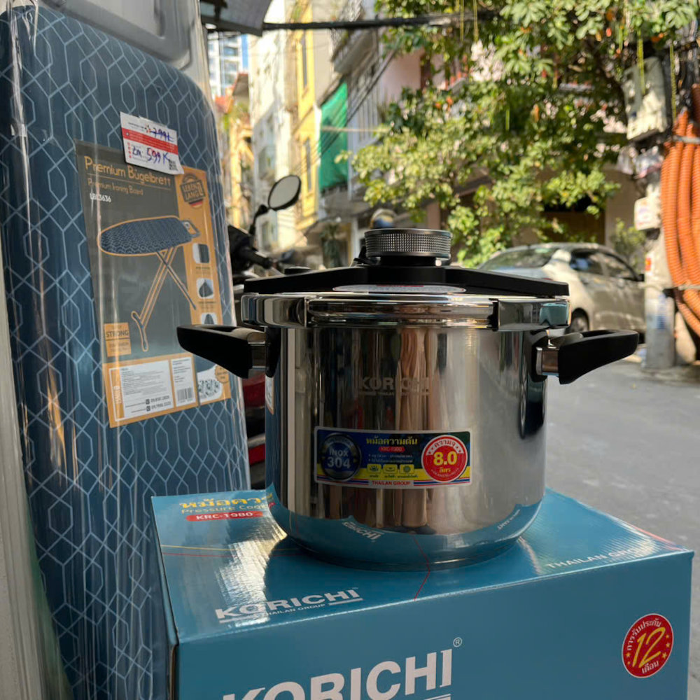 Nồi áp suất Inox 304 Korichi Thái Lan dung tích 6L KRC-1960