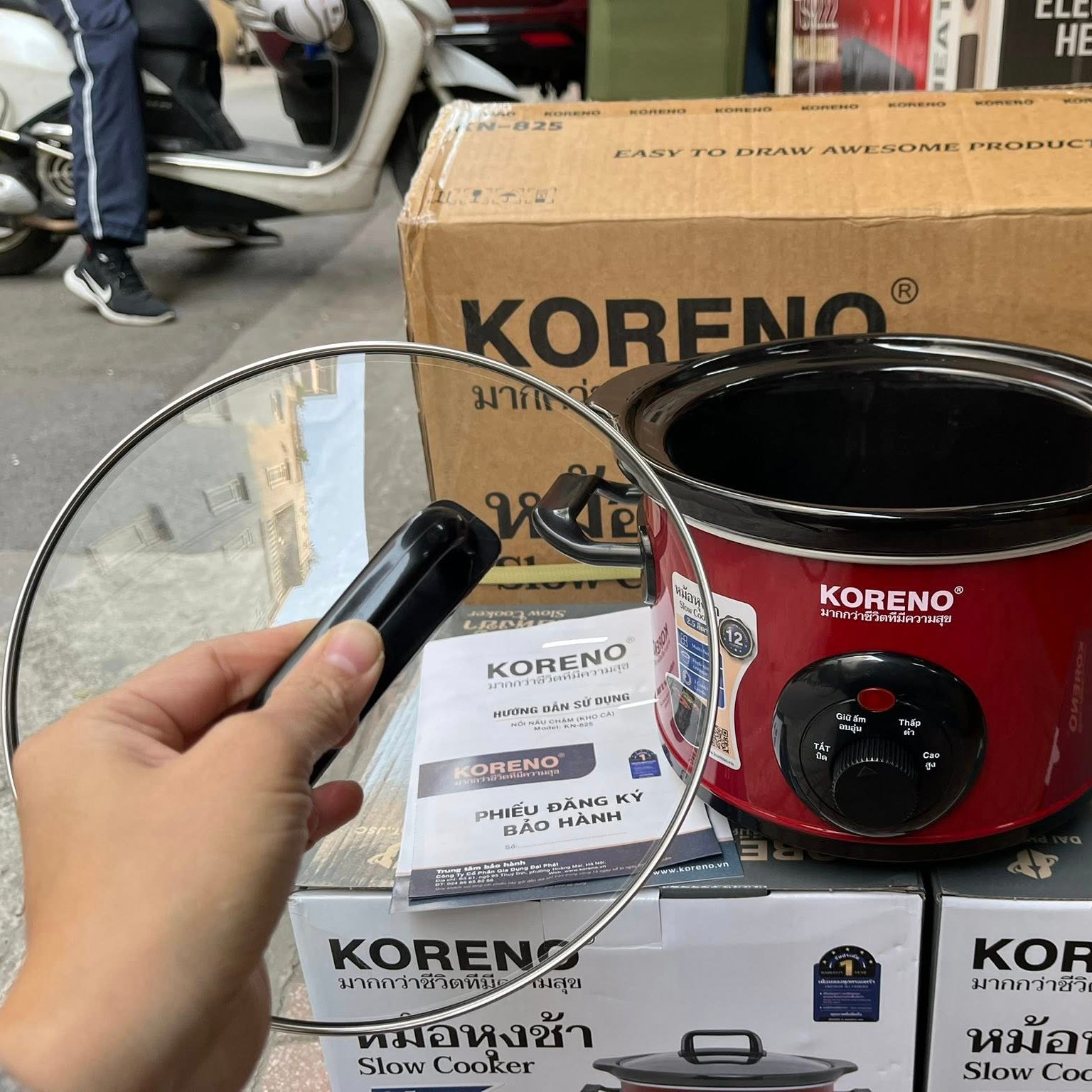 Nồi nấu chậm Koreno Thái Lan 2.5L KN-825