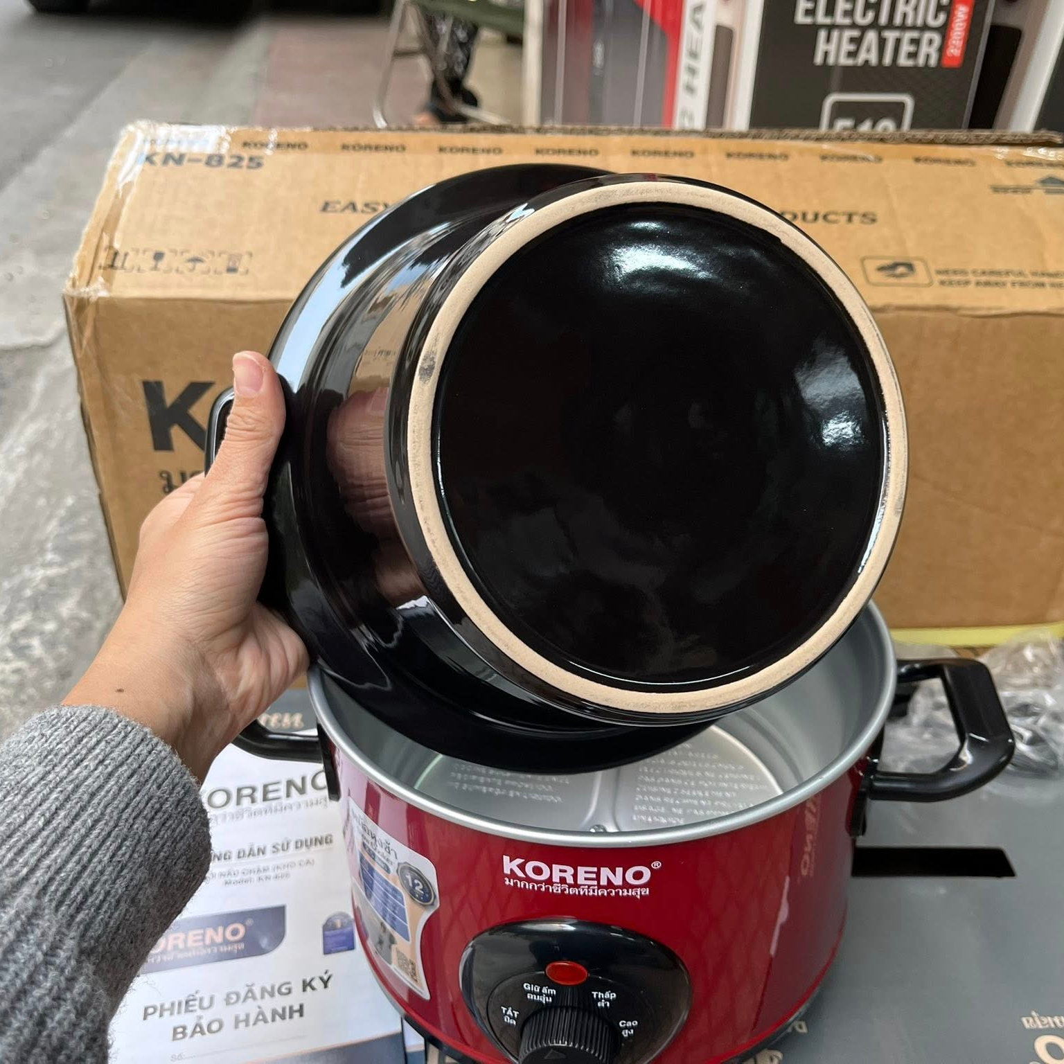 Nồi nấu chậm Koreno Thái Lan 2.5L KN-825