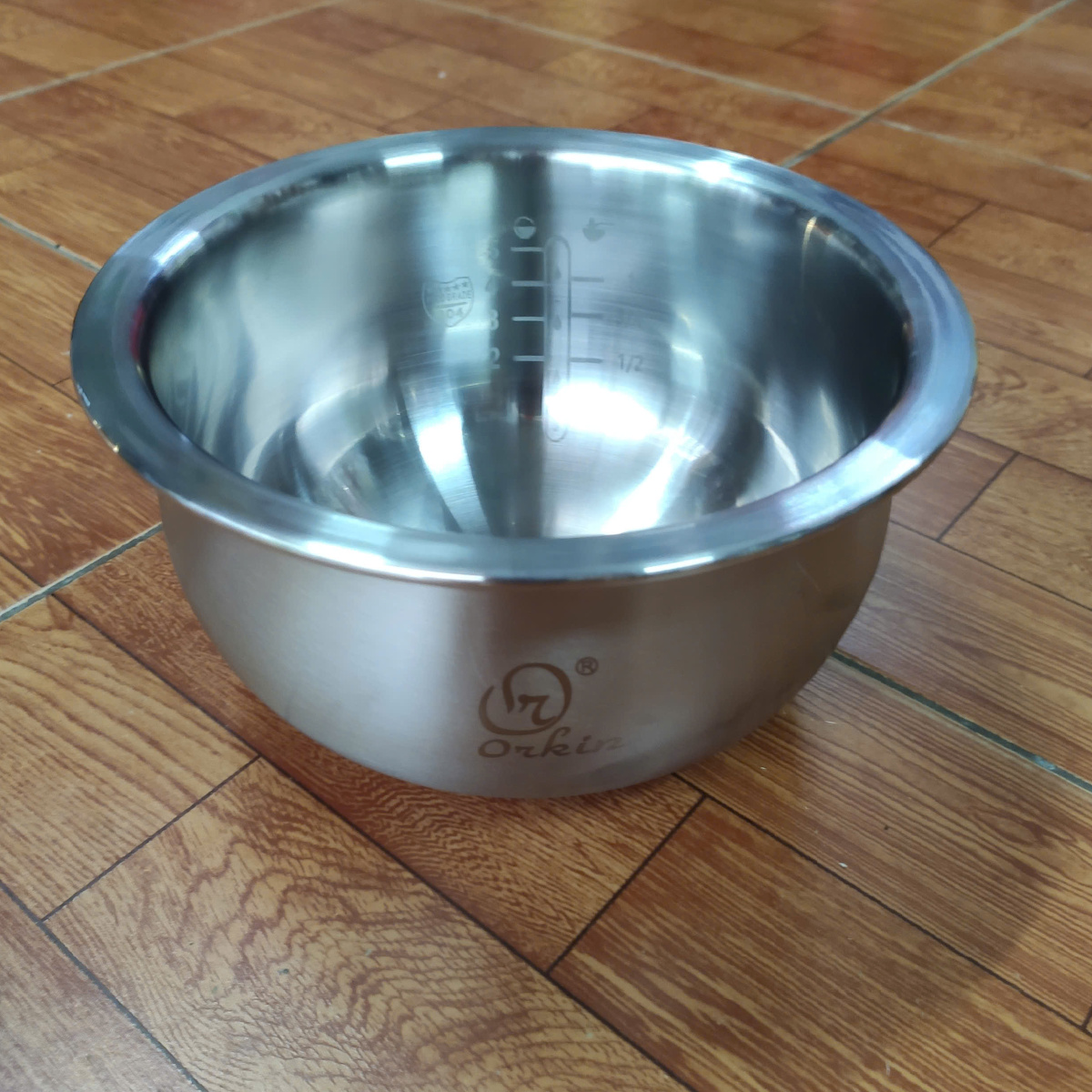 Lòng, Ruột Inox 304 1.2 lít cho Nồi cơm điện tử Orkin Thái Lan OR-V12