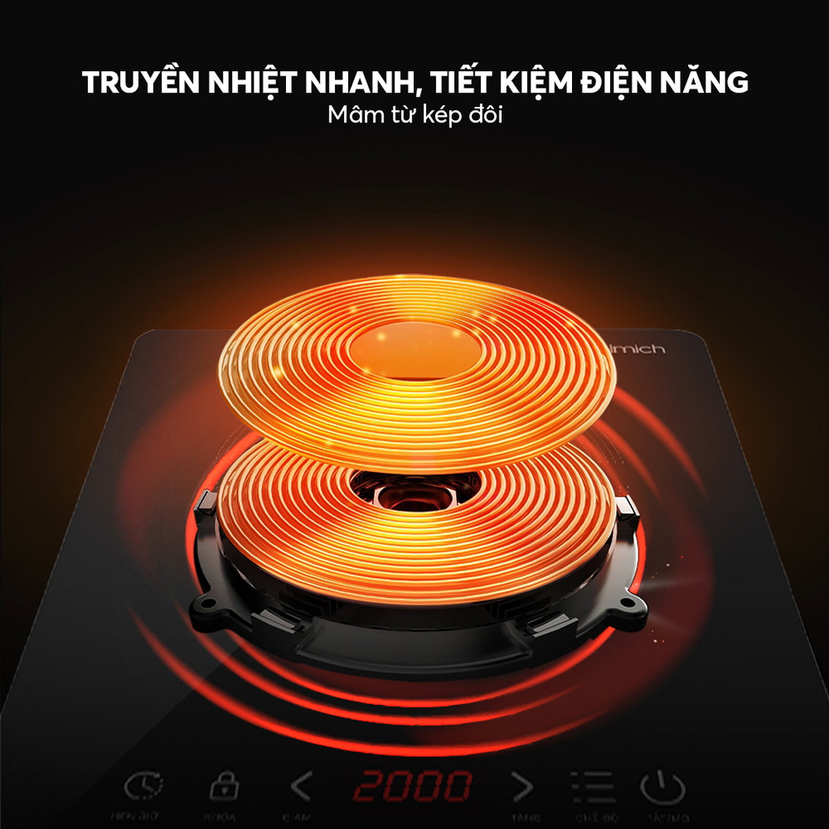 Bếp điện từ đơn Elmich ICE9300 công suát 2000W